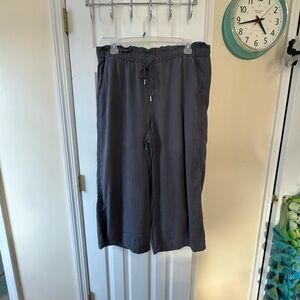LOFT Slate Gray Elastic Waist Pants